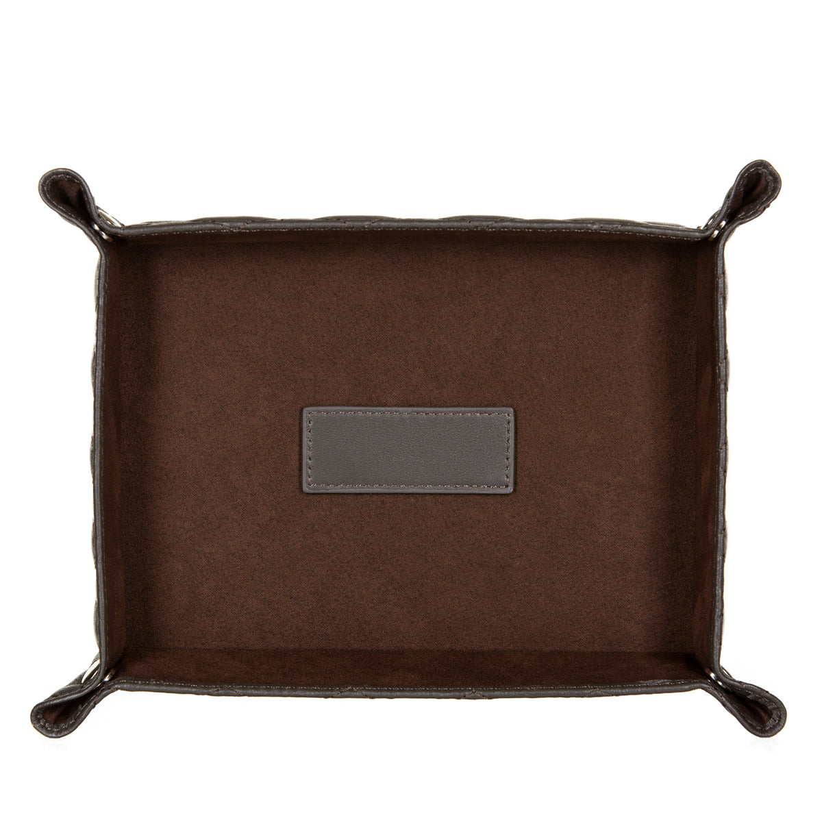 Brown Leather Valet Tray