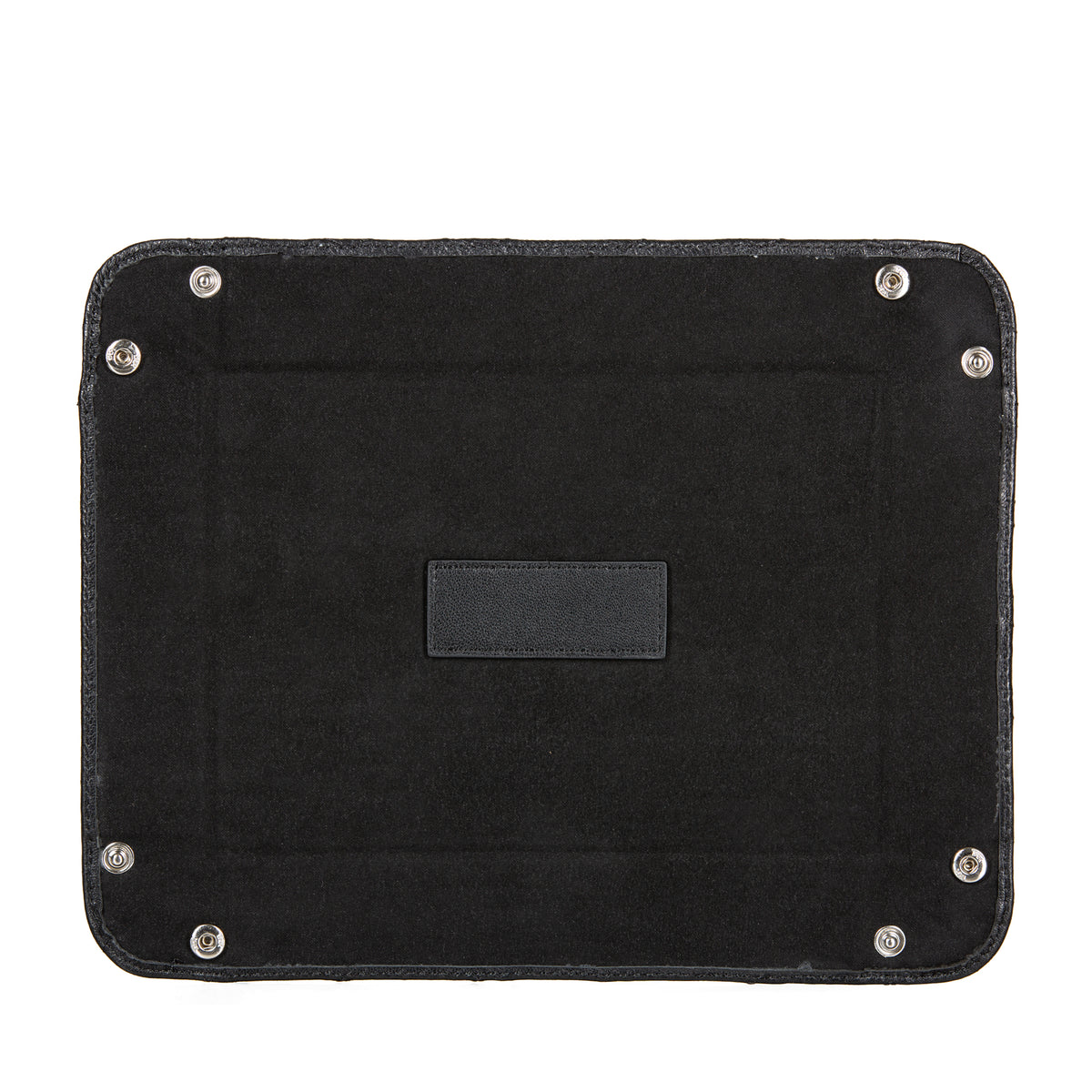 Black Leather Valet Tray