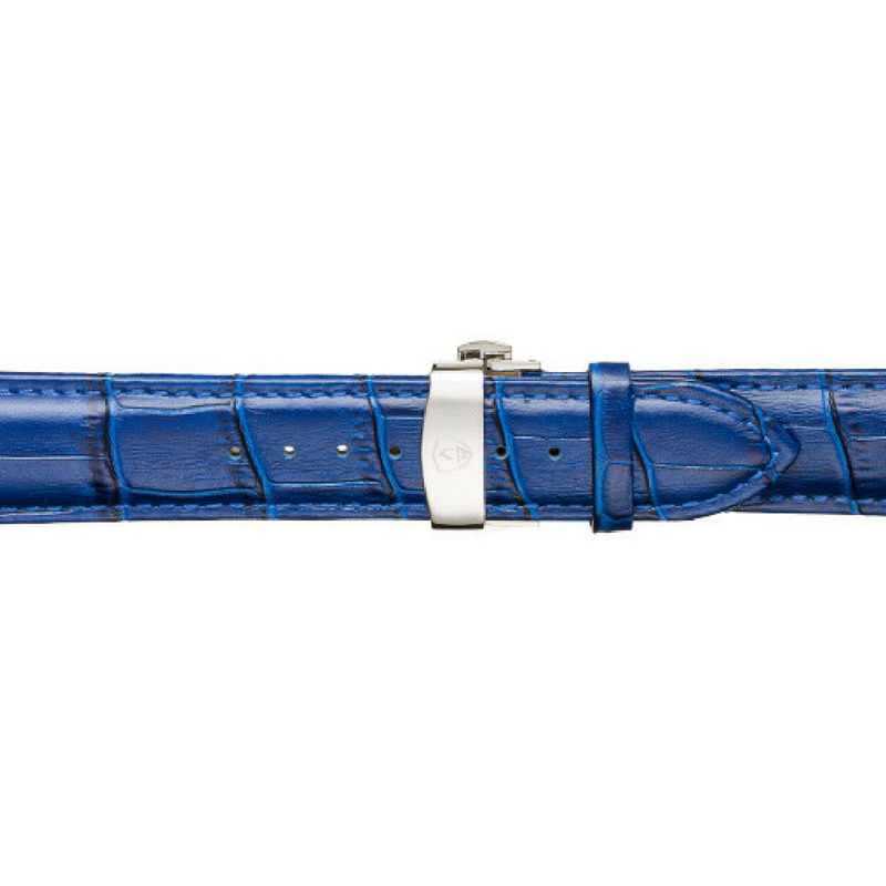 Blue Calfskin Leather Band