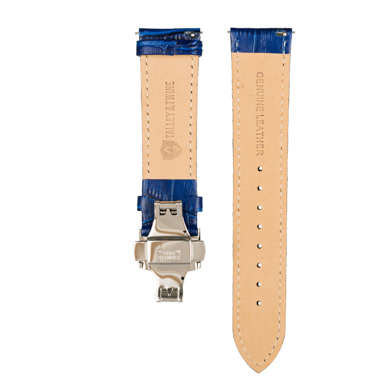Blue Calfskin Leather Band