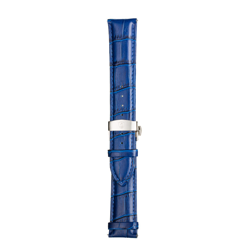 Blue Calfskin Leather Band