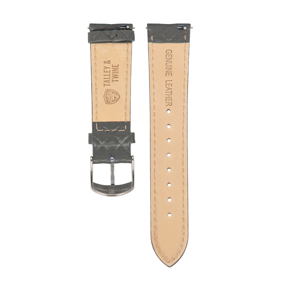 Grey/Silver Leather Band